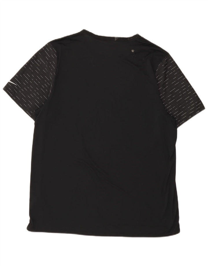 Nike Dri Fit majica kratkih rukava XL crne crne pruge od poliestera