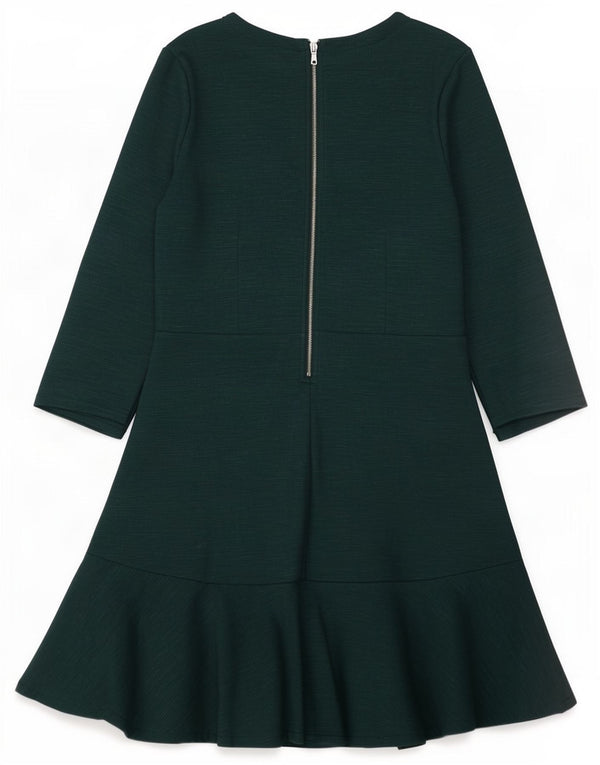 Gap Womens 3/4 Sleeve A-Line Dress UK 10 Small Green Rayon