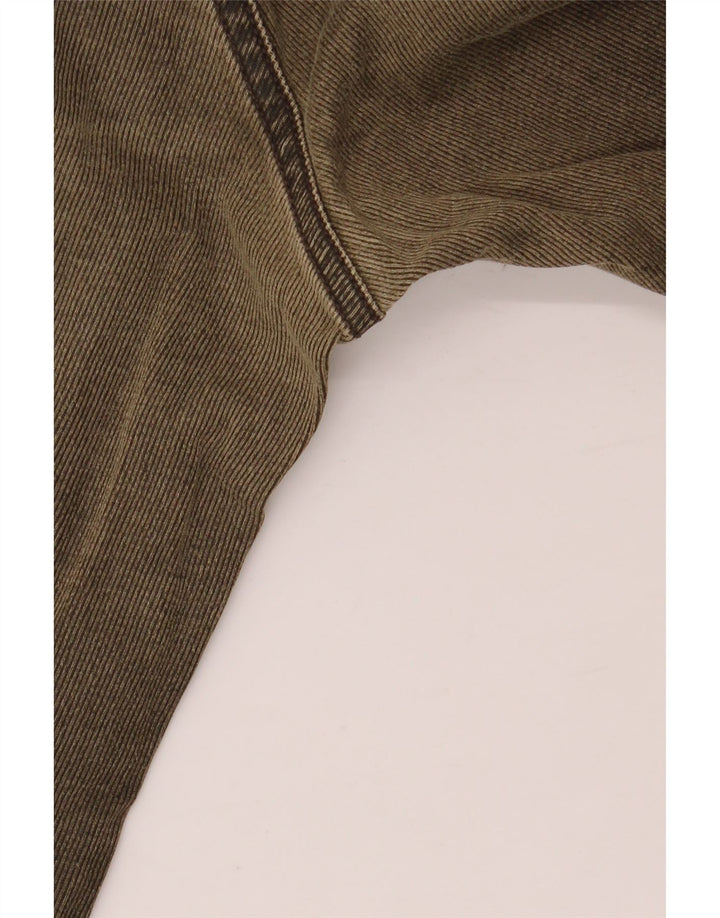 ICEBERG muške ravne traperice W38 L27 kaki pamuk