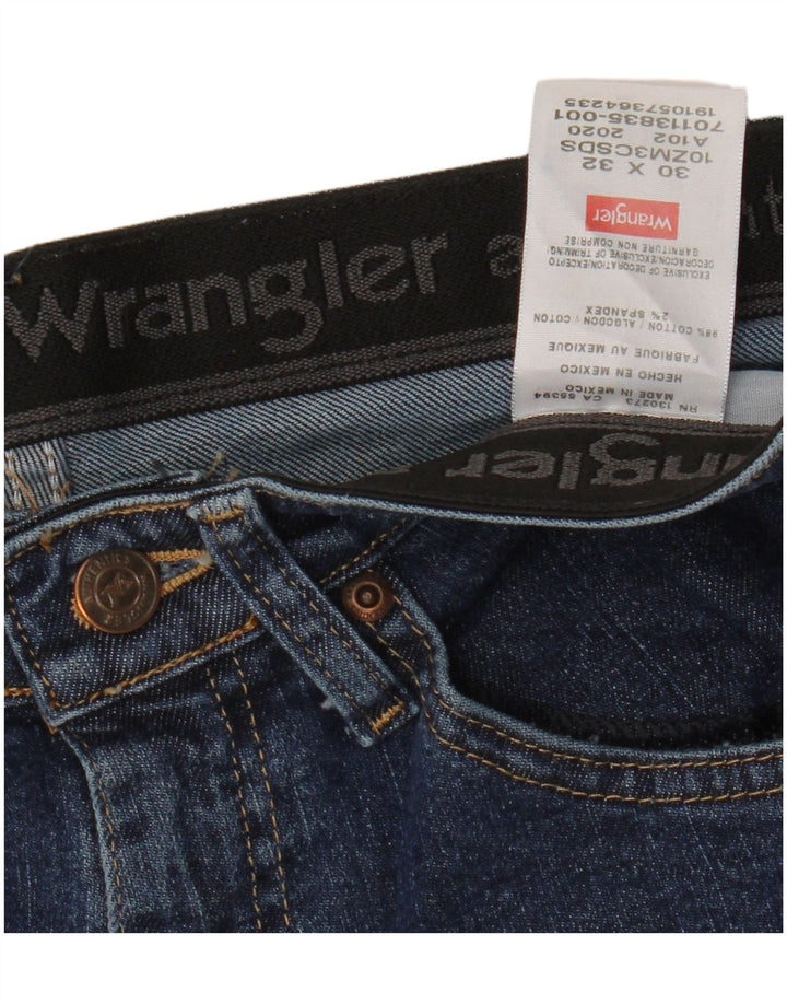 WRANGLER Muške ravne traperice W30 L32 plavi pamuk