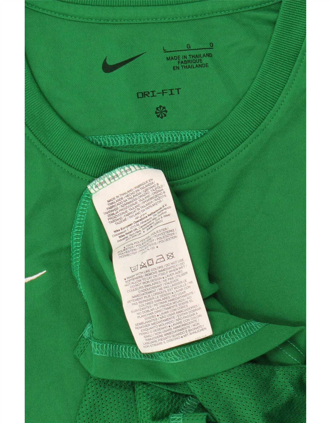 Nike Ženska Dri Fit majica kratkih rukava UK 14 veliki zeleni poliester
