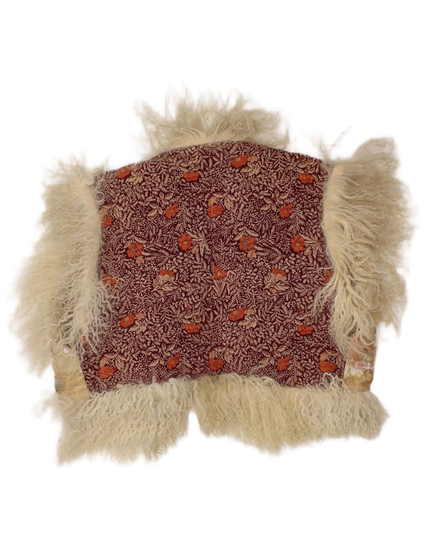 Vintage Girls Bolero Jacket 8-9 Years Beige Floral