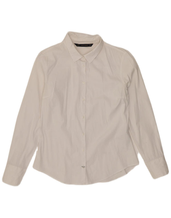 Zara ženska košulja UK 14 Large White Cotton