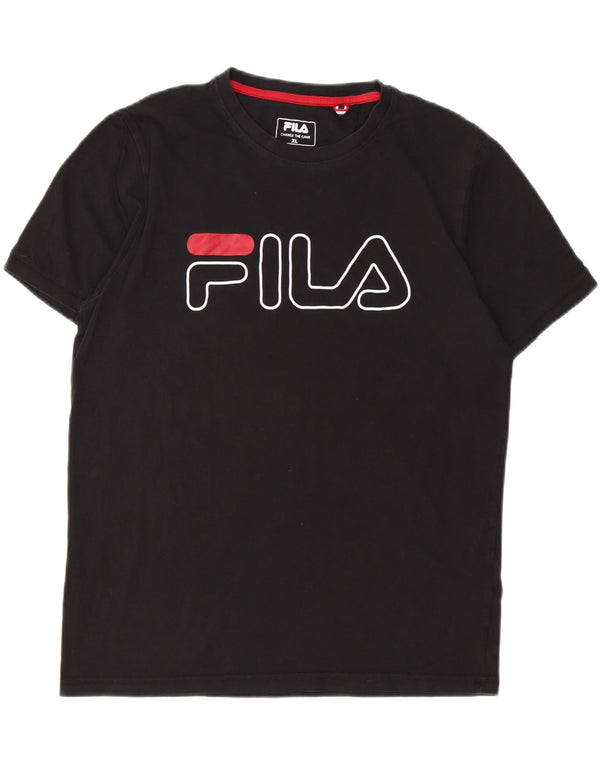 FILA muška majica s grafičkim motivima XL crna
