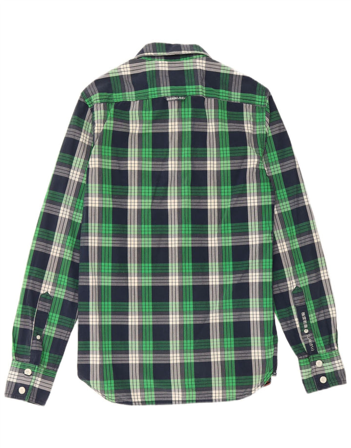 Superdry muška košulja Srednje zelena karirana pamuk