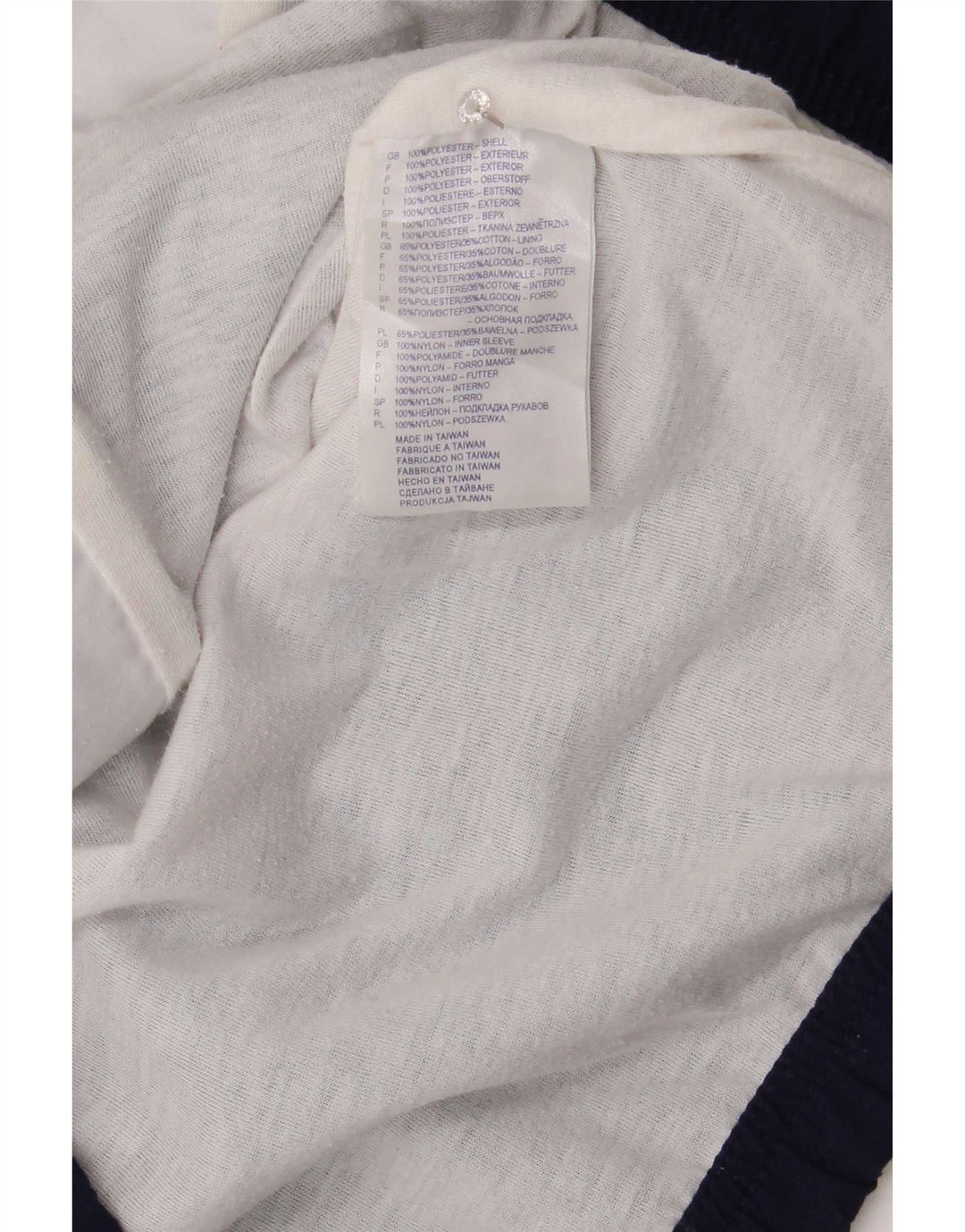 Reebok ženska gornja jakna za trenirku UK 12 Medium Navy Blue Colourblock
