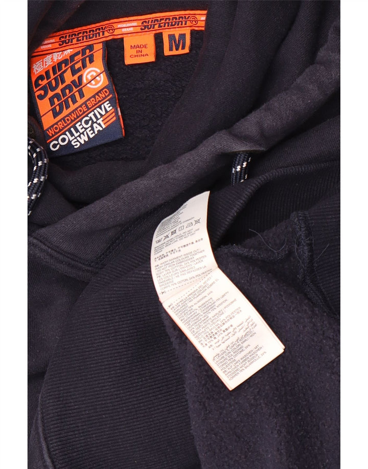 SUPERDRY muška majica s kapuljačom Srednje tamnoplavi pamuk