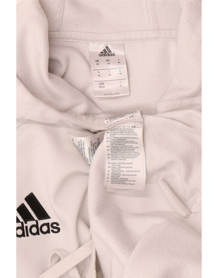 Adidas muška majica s kapuljačom Srednji bijeli poliester