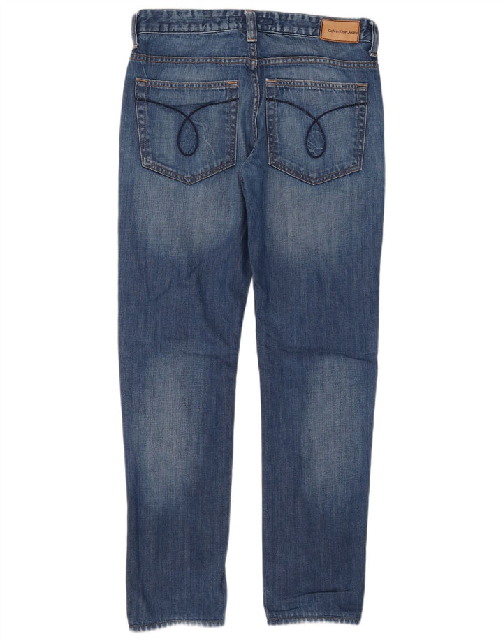 Calvin Klein Ženske uske traperice W30 L32 Plavi pamuk