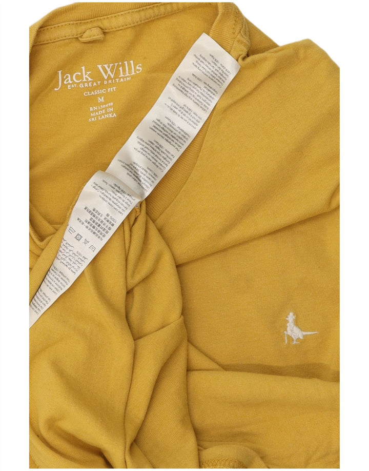 Jack Wills, muška klasična majica kratkih rukava, srednji žuti pamuk