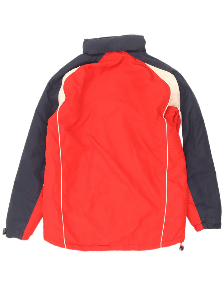 Asics muška grafička vjetrovka jakna UK 40 Large Red Colourblock poliester