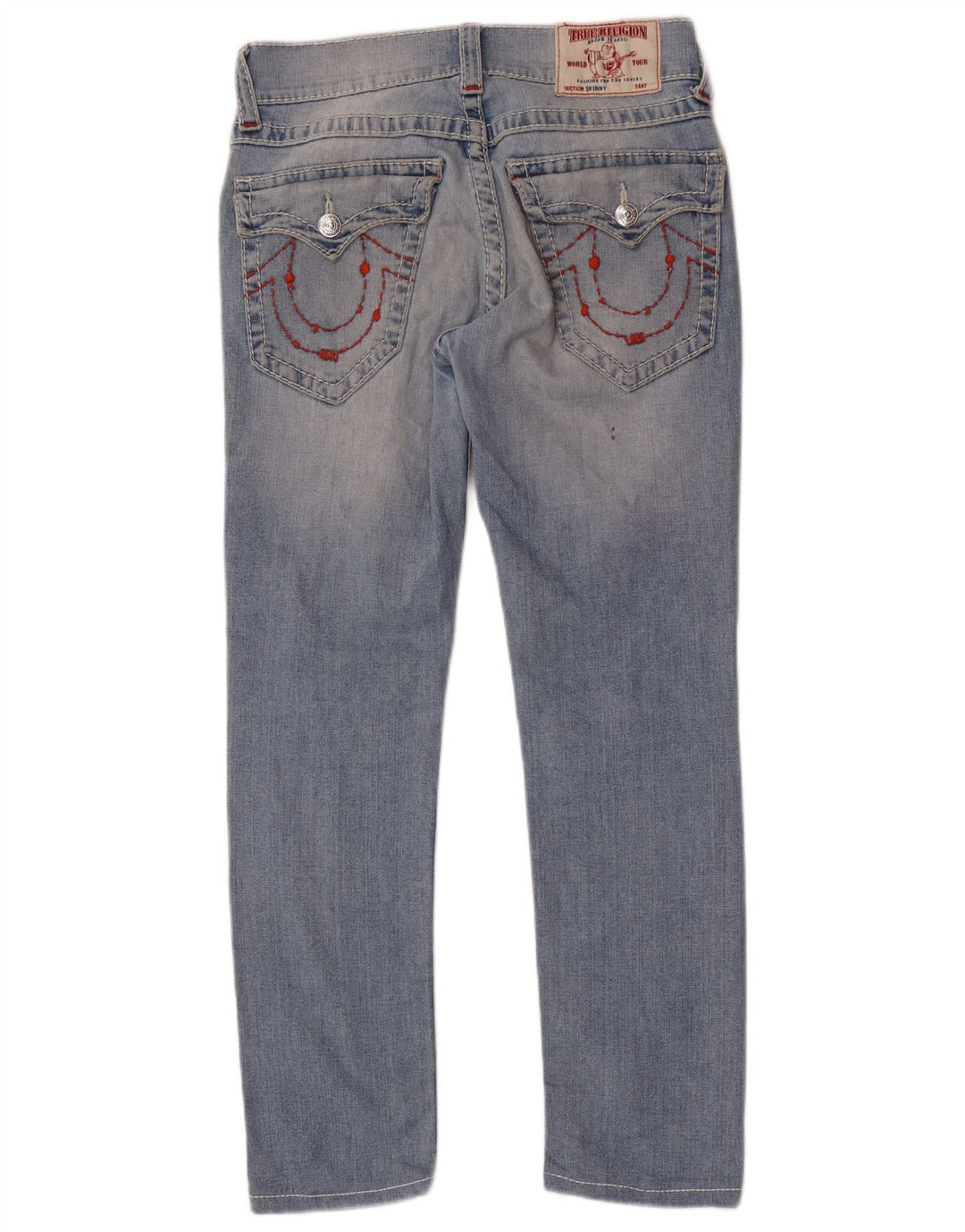 TRUE RELIGION Ženske uske traperice W30 L29 plavi pamuk