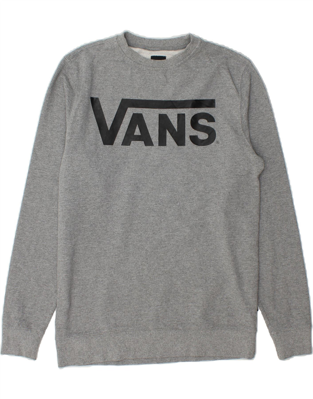 VANS Mens Graphic Sweatshirt Jumper Small Grey Cotton Vintage Vans and Second-Hand Vans from Messina Hembry 