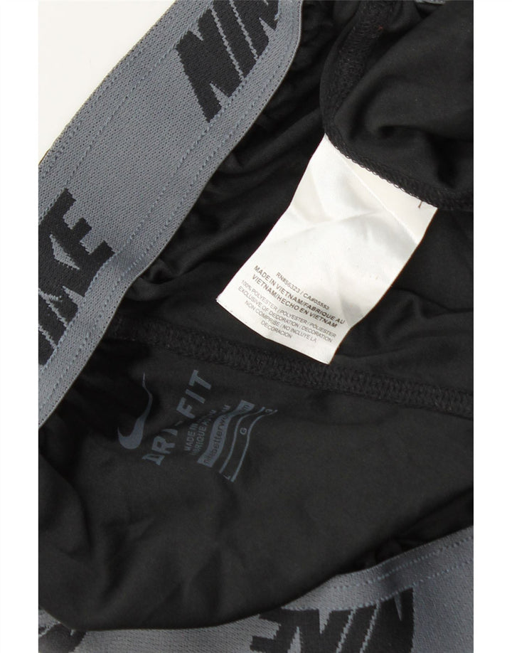 Nike Dri Fit Graphic Sport Shorts Large Black Poliester