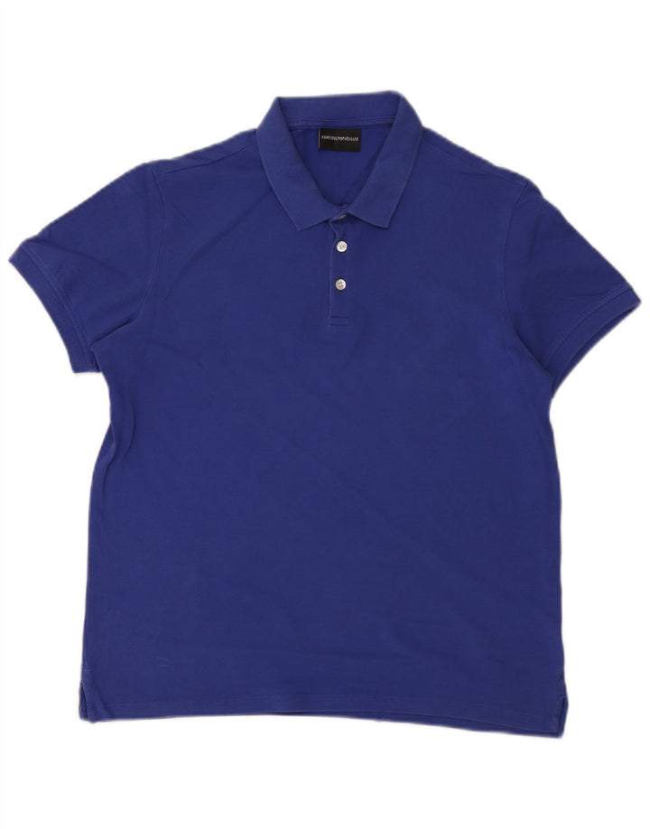 Emporio Armani muška polo majica srednje plava