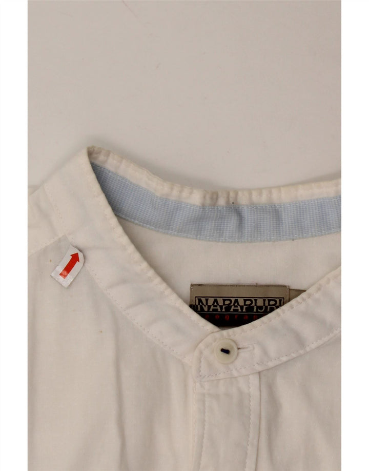 NAPAPIJRI Muška Geographic košulja standardnog kroja Srednje bijeli pamuk