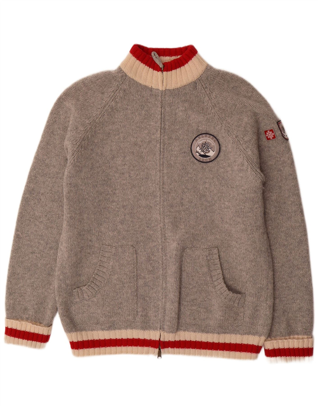 MC NEAL Muški džemper kardigan 2XL siva vunena