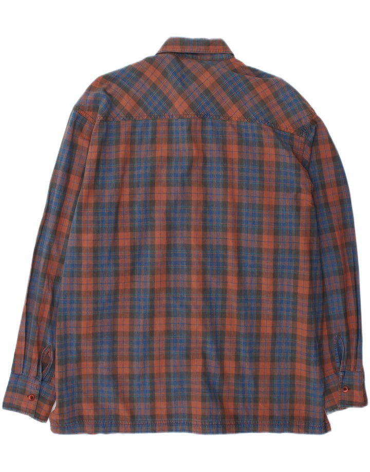 VINTAGE Mens Shirt XL Multicoloured Check Cotton Vintage Vintage and Second-Hand Vintage from Messina Hembry 