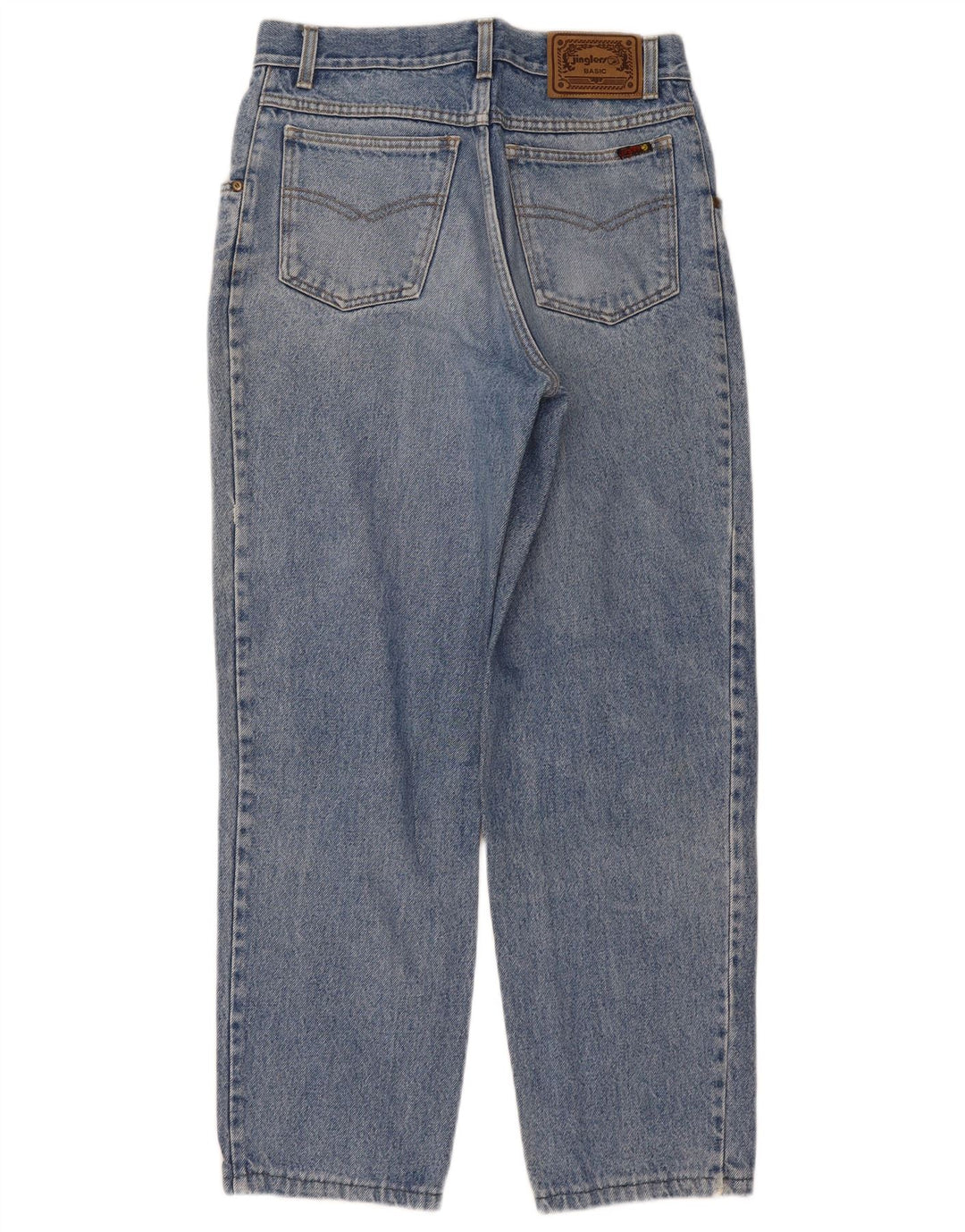JINGLERS Womens Basic Straight Jeans W32 L28 Blue Cotton