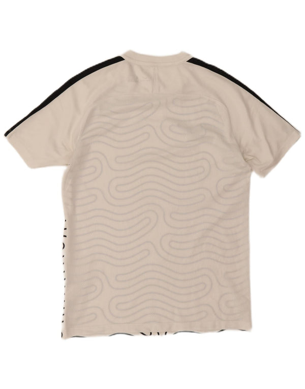 Nike Dri Fit majica kratkih rukava s apstraktnim uzorkom srednje bijele boje