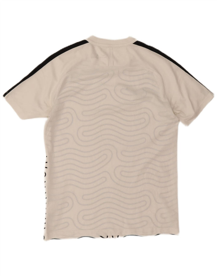 Nike Dri Fit majica kratkih rukava s apstraktnim uzorkom srednje bijele boje