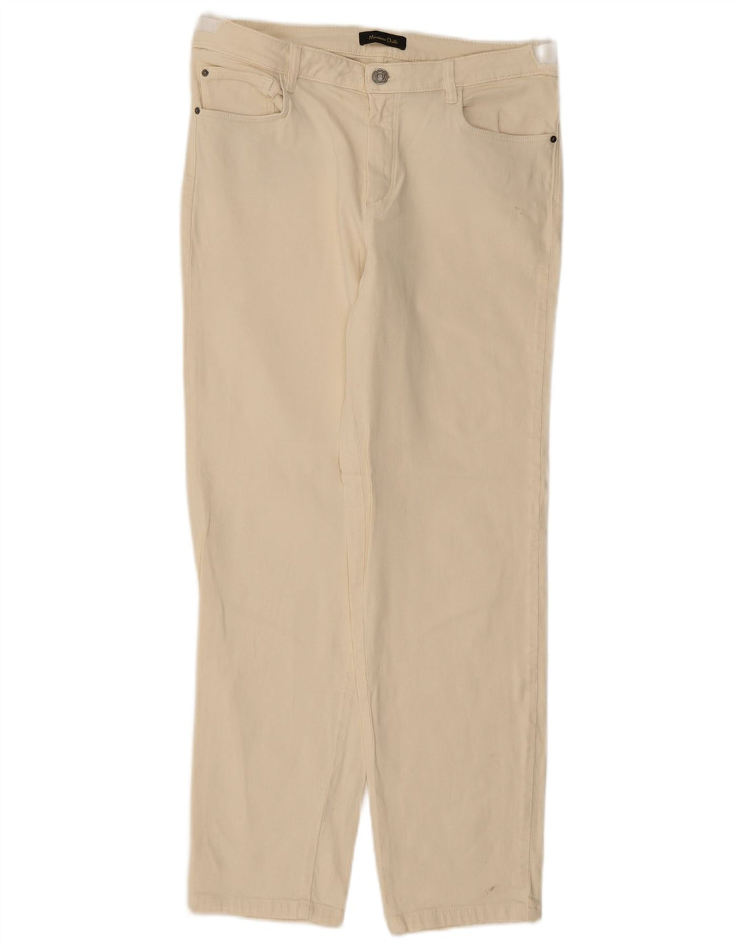 Ženske ravne traperice Massimo Dutti EU 42 Large W32 L28 Bež