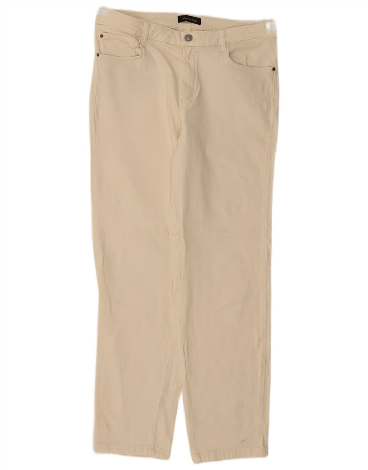 Ženske ravne traperice Massimo Dutti EU 42 Large W32 L28 Bež