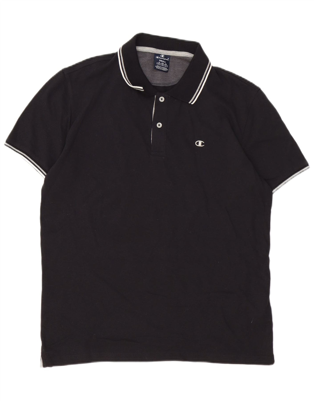 CHAMPION Muška polo majica Mala crna pamučna