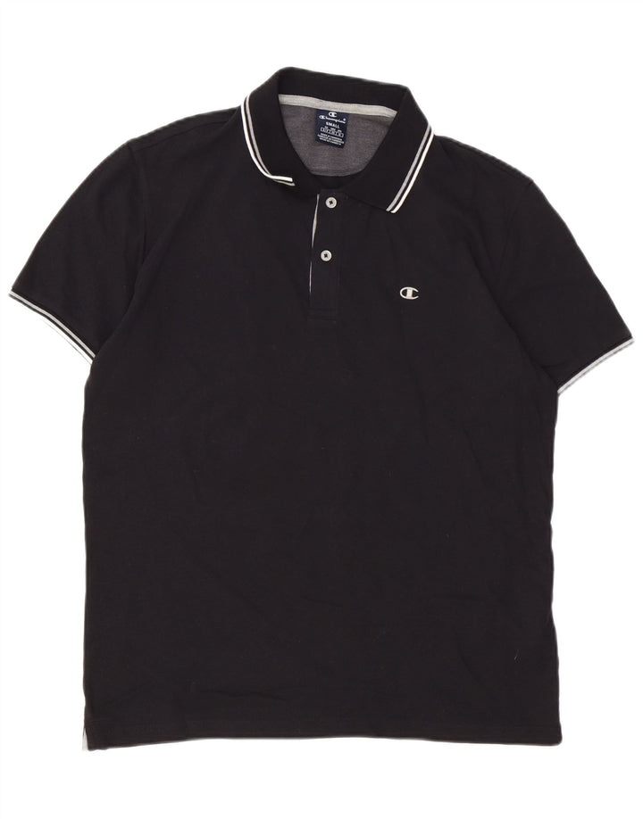 CHAMPION Muška polo majica Mala crna pamučna