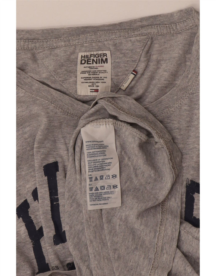 Tommy Hilfiger muška majica dugih rukava s grafikama XL, sivi pamuk
