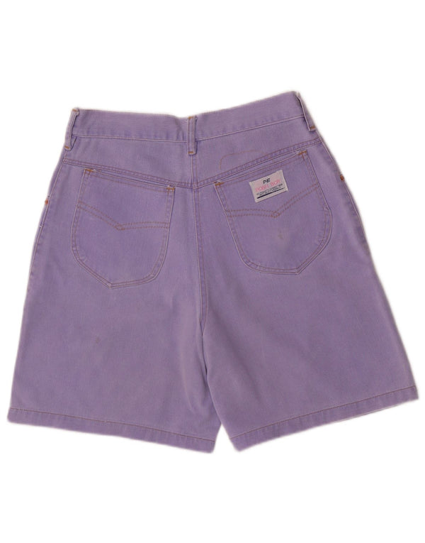 Vintage Womens Wide Leg Denim Shorts IT 46 Large W28  Purple Cotton