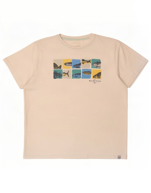 Weird Fish Muška majica kratkih rukava s grafičkim motivima, 2XL bijeli pamuk