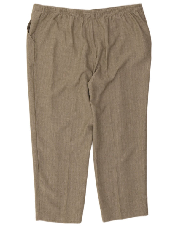 Marks & Spencer ženske chino hlače visokog struka UK 22 3XL W44 L26 Kaki
