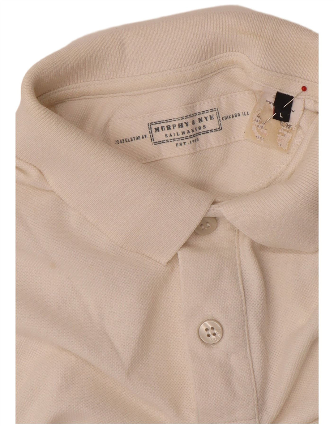 Murphy & Nye ženska polo majica UK 16 Veliki bijeli pamuk