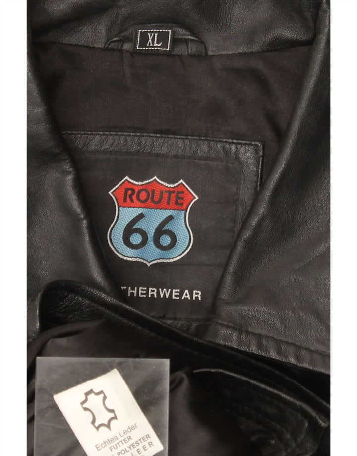 Route 66 muška kožna jakna UK 42 XL crna koža