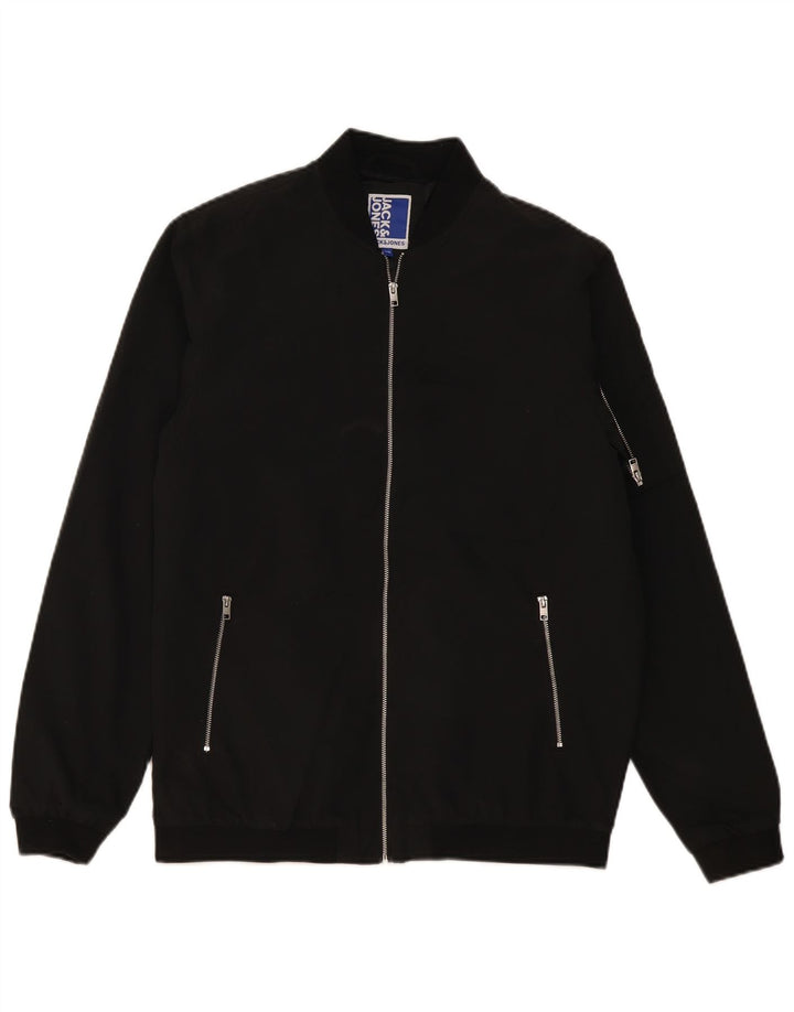 Bomber jakna Jack & Jones Boys 15-16 godina crna poliester