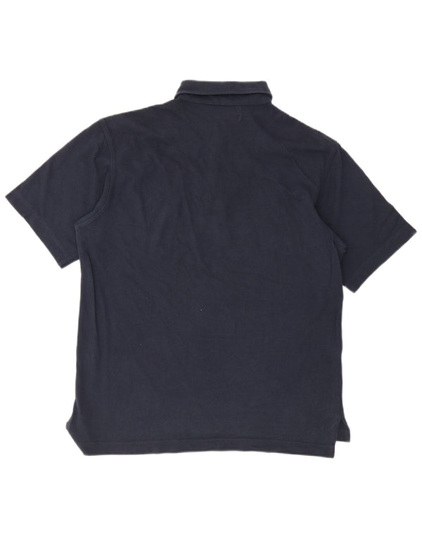 Henry Cottons Mens Polo Shirt Medium Navy Blue Cotton
