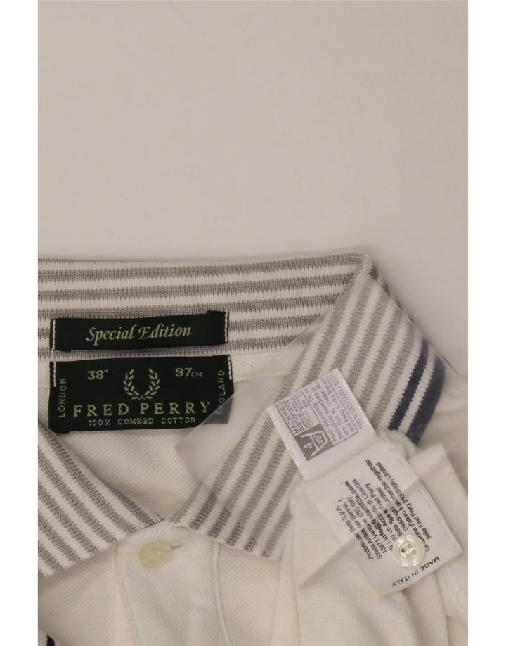 FRED PERRY Posebno izdanje muške polo majice Mala bijela pamučna
