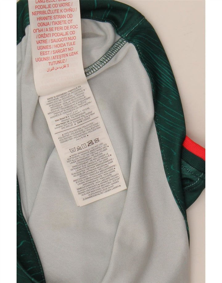 NIKE Boys Graphic T-Shirt Top 11-12 Years Green Poliester