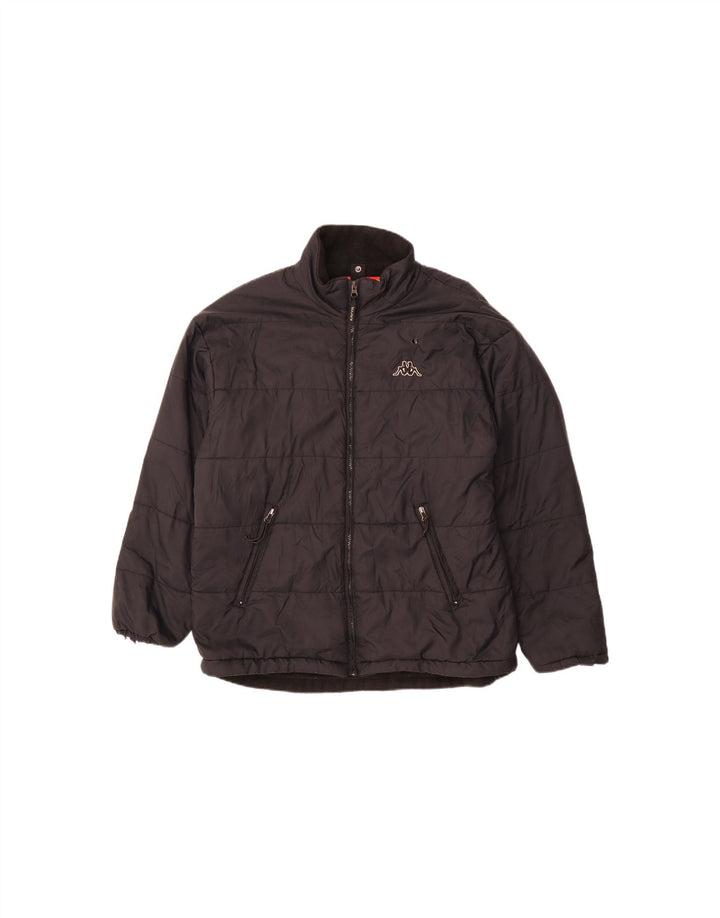 KAPPA Mens Padded Jacket UK 40 Large Black Polyamide Vintage Kappa and Second-Hand Kappa from Messina Hembry 