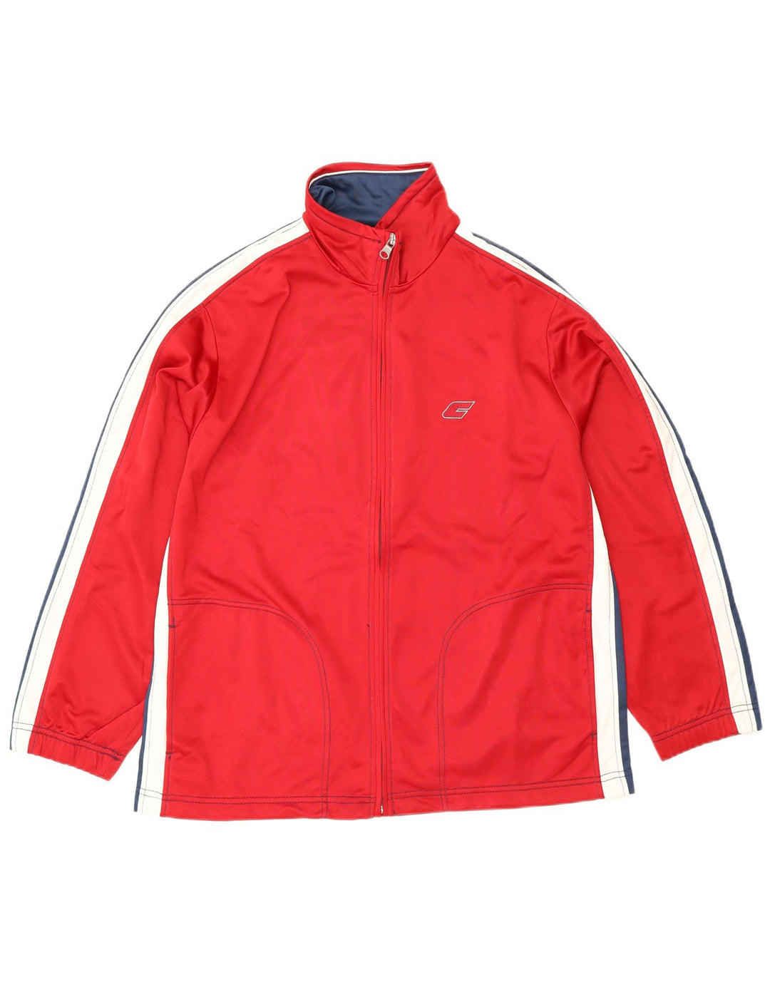 F.LLI Campagnolo muška trenirka, gornja jakna srednje crvene boje, poliester