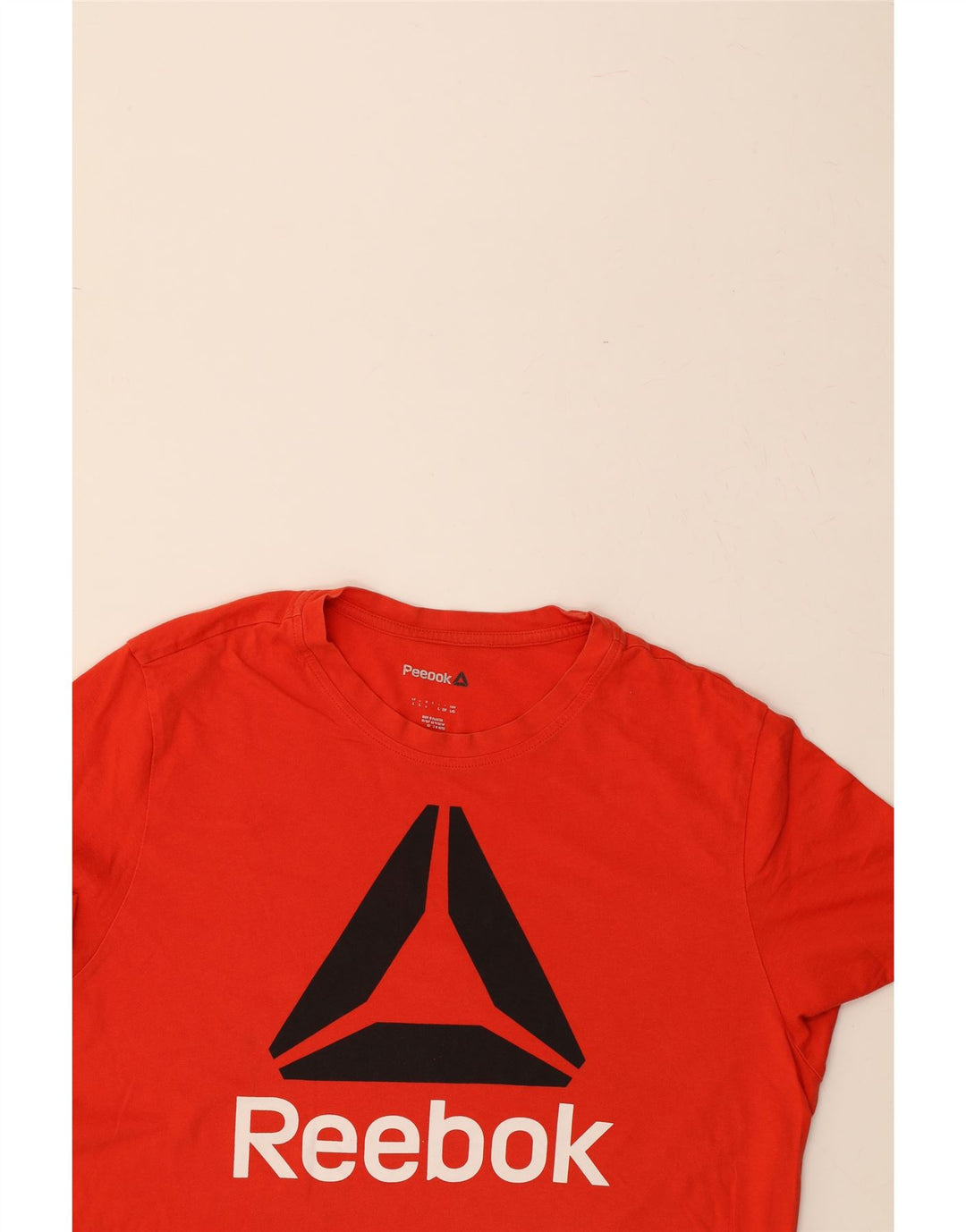 REEBOK Mens Graphic T-Shirt Top Large Red Cotton Vintage Reebok and Second-Hand Reebok from Messina Hembry 