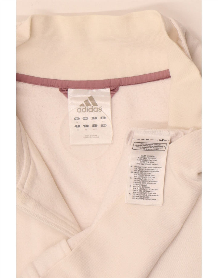 Adidas ženska trenirka gornja jakna UK 16 Large White Cotton
