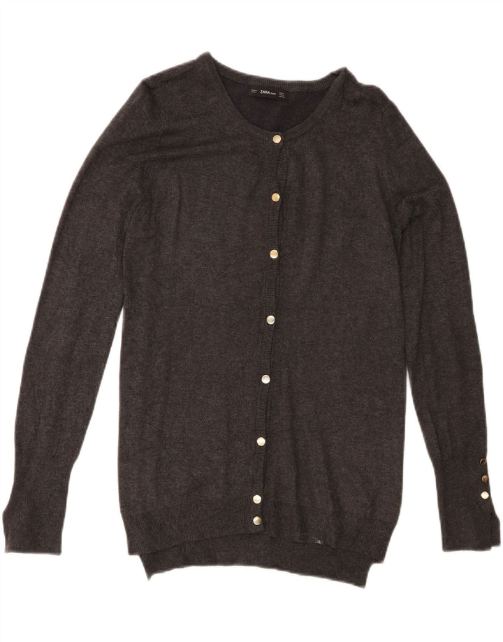ZARA Womens Cardigan Sweater UK 12 Medium Grey Vintage Zara and Second-Hand Zara from Messina Hembry 