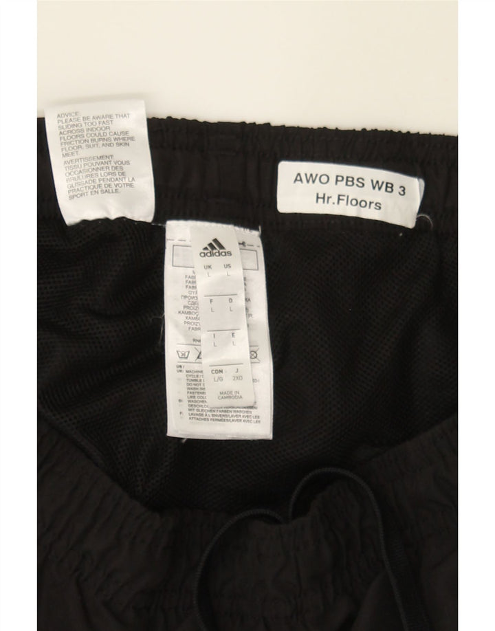 ADIDAS Mens Tracksuit Trousers Large  Black Polyester Vintage Adidas and Second-Hand Adidas from Messina Hembry 