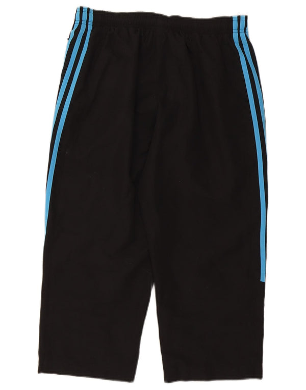 Adidas ženske Capri trenirke hlače UK 10 male crne poliesterske