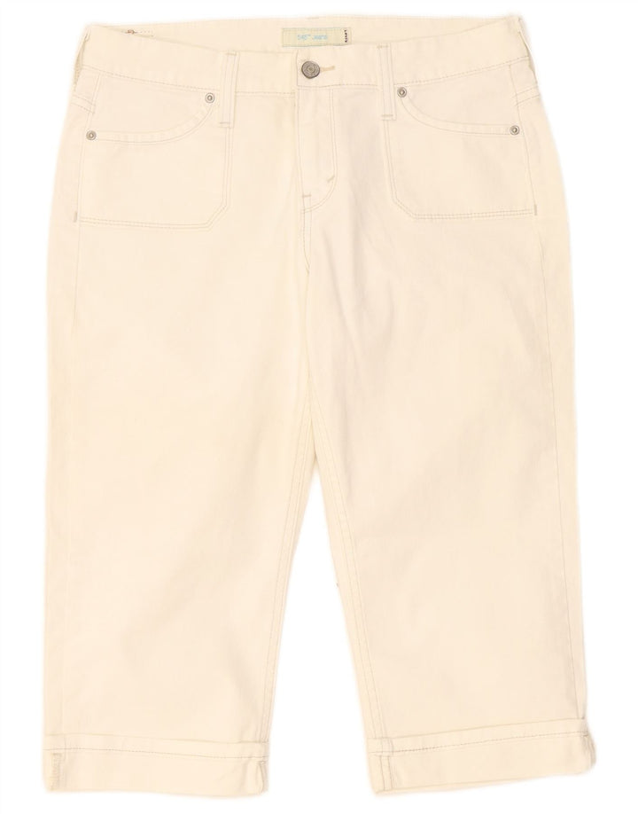 Levi's ženske traper bermude US 8 srednje W32 bijeli pamuk