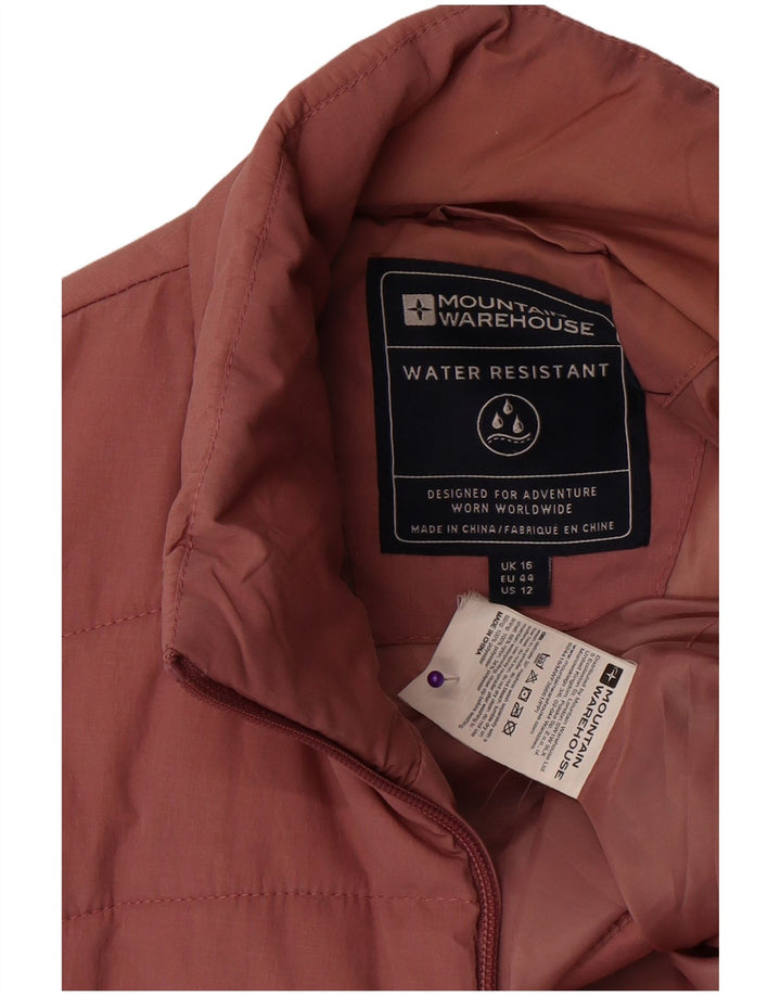 Mountain Warehouse Ženska kišna jakna bez rukava UK 16 Veliki ružičasti poliester
