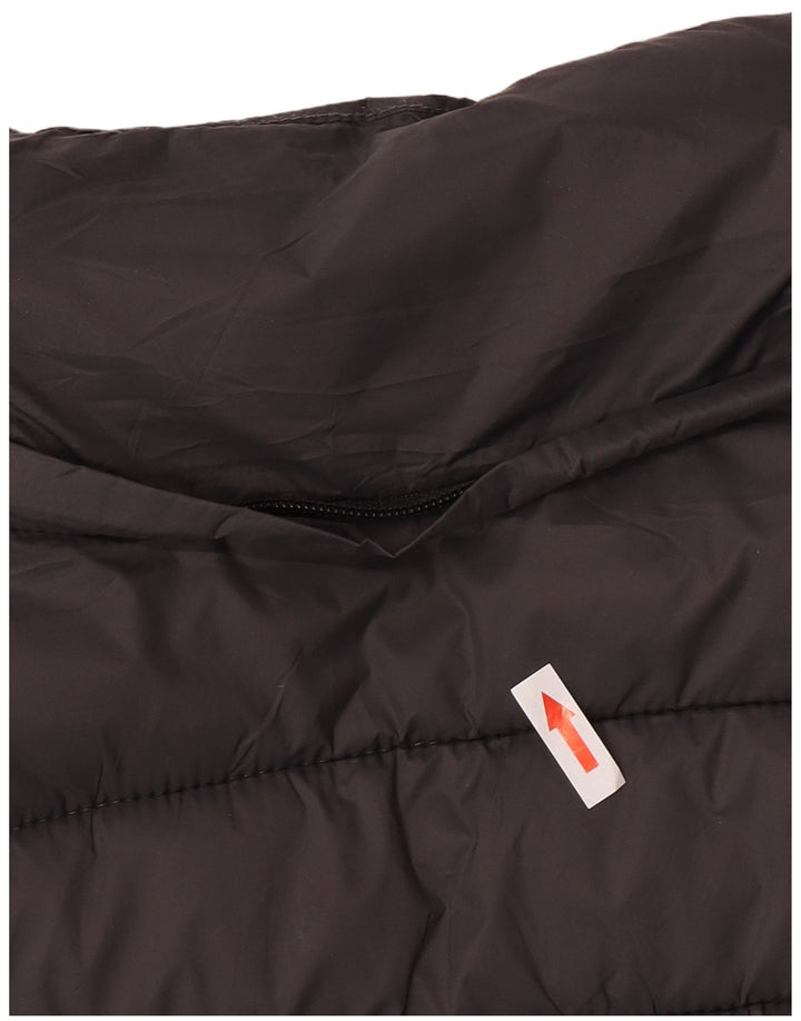 Superdry ženska podstavljena jakna UK 16 Veliki sivi najlon