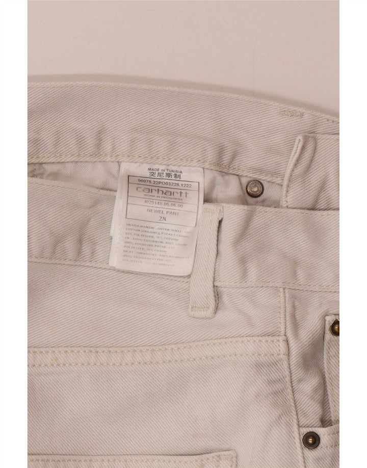 Carhartt Muške uske traperice W28 L28 Bijeli pamuk